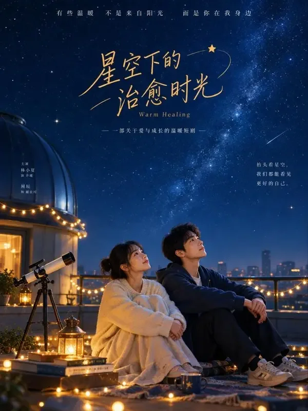 短剧《天台咖啡馆》封面海报